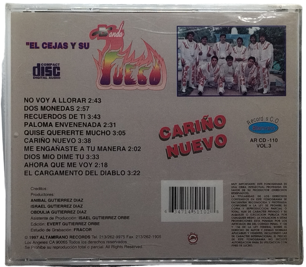 El Cejas Y Su Banda Fuego - Cariño Nuevo