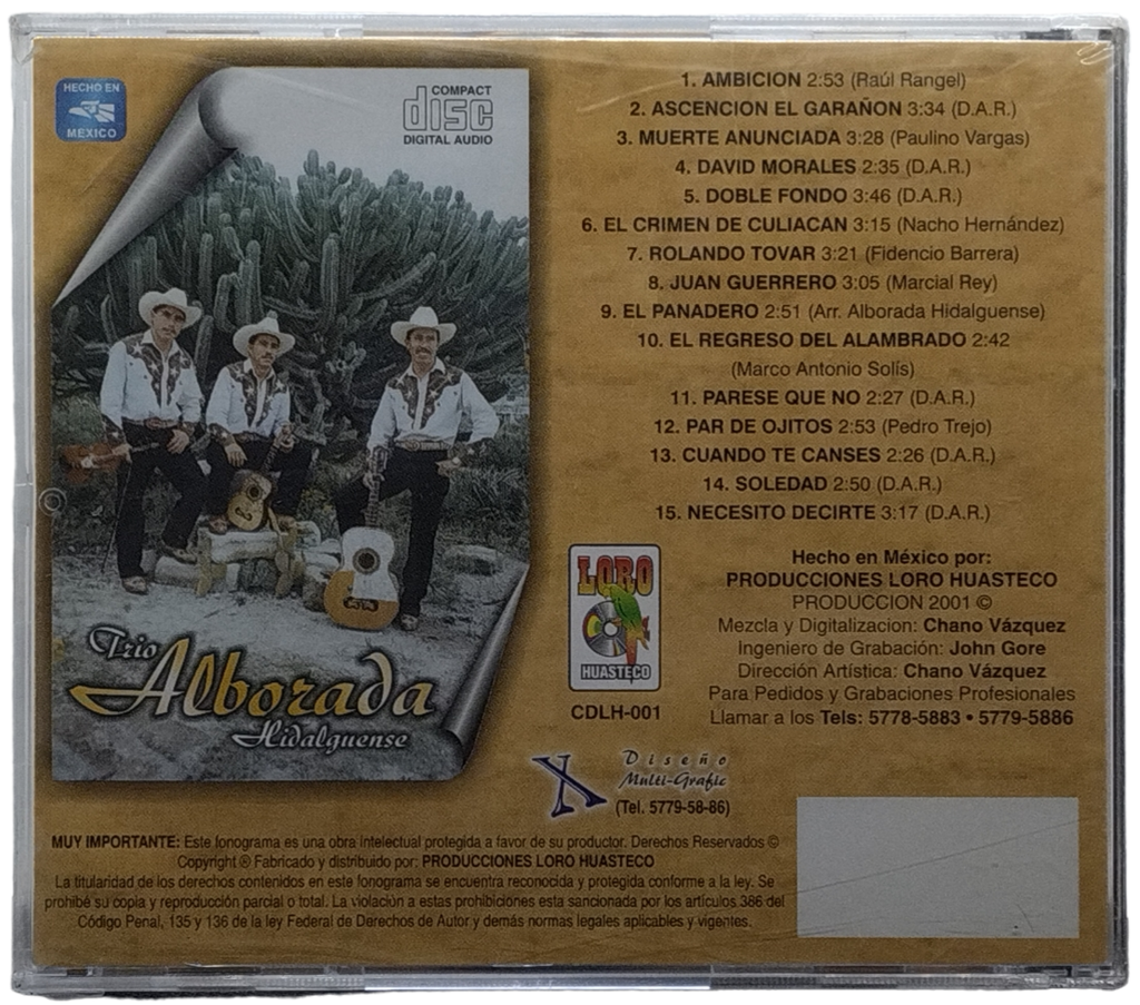 Trio Alborada Hidalguense - 15 Exitazos Con El Trio Del Momento