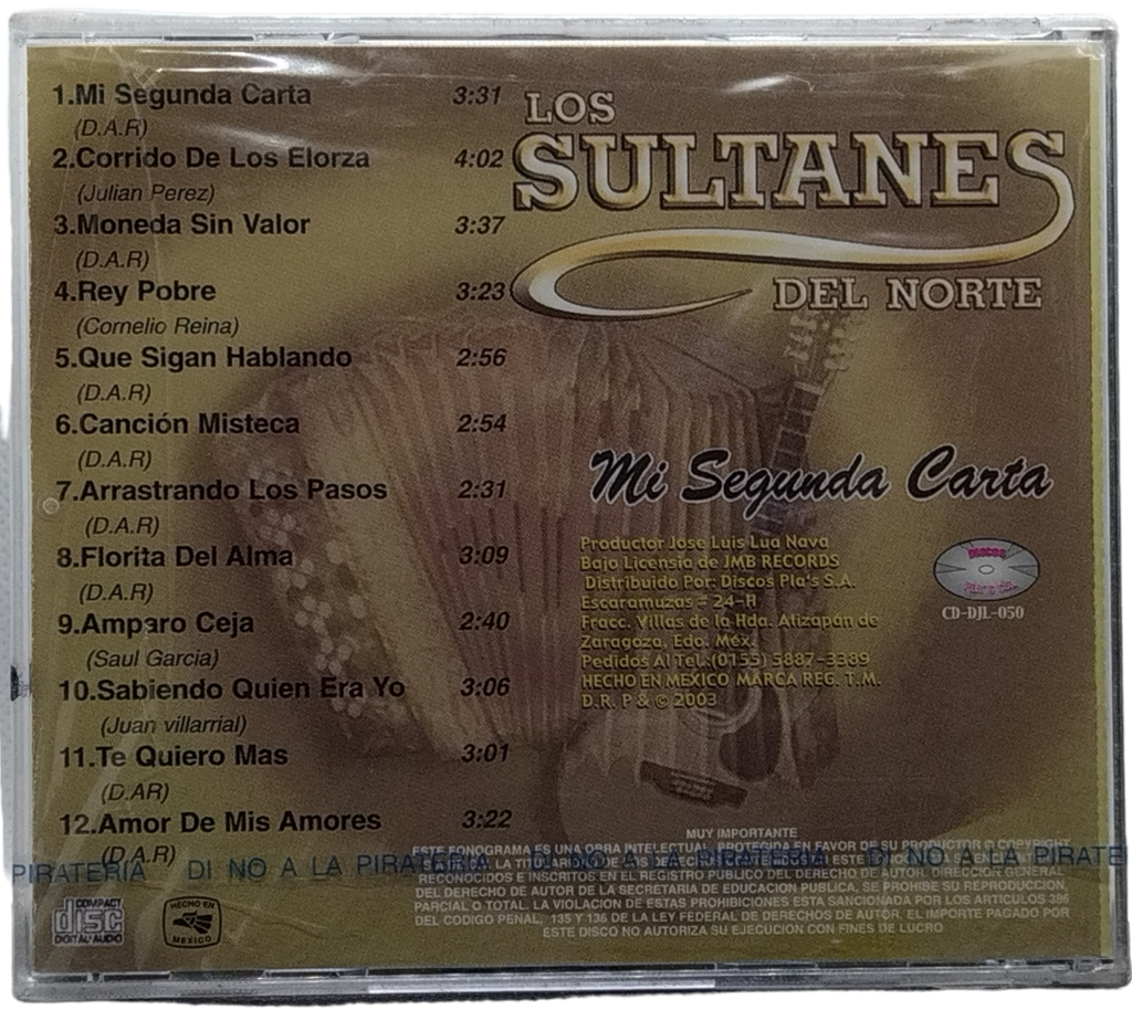 Los Sultanes Del Norte - Mi Segunda Carta
