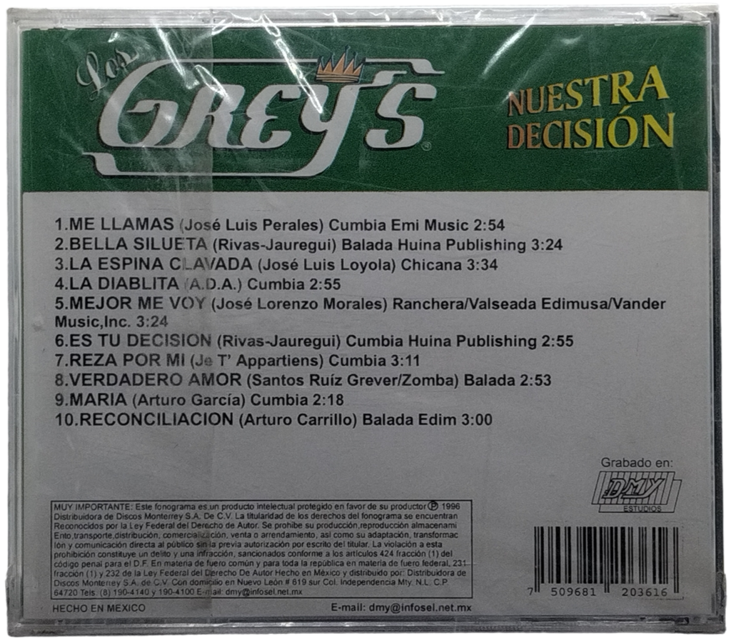 Los Greys - Nuestra Decision
