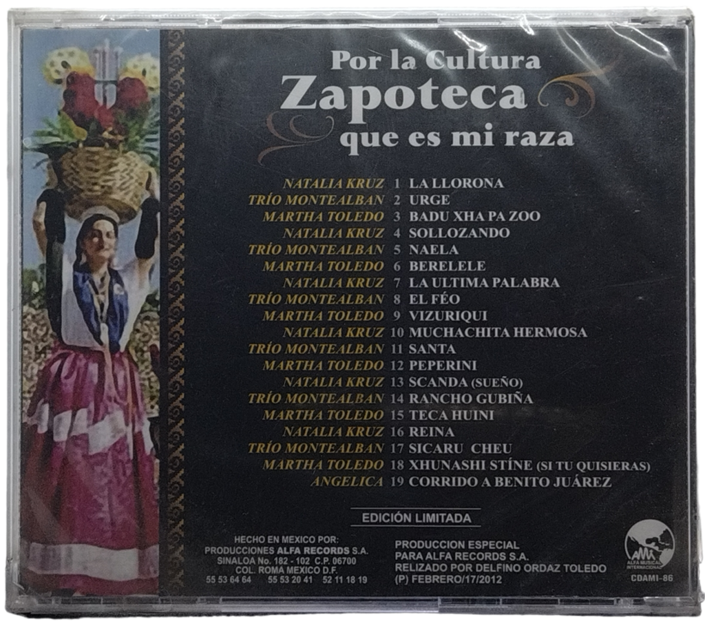 Varios - Por La Cultura Zapoteca Que Es Mi Raza