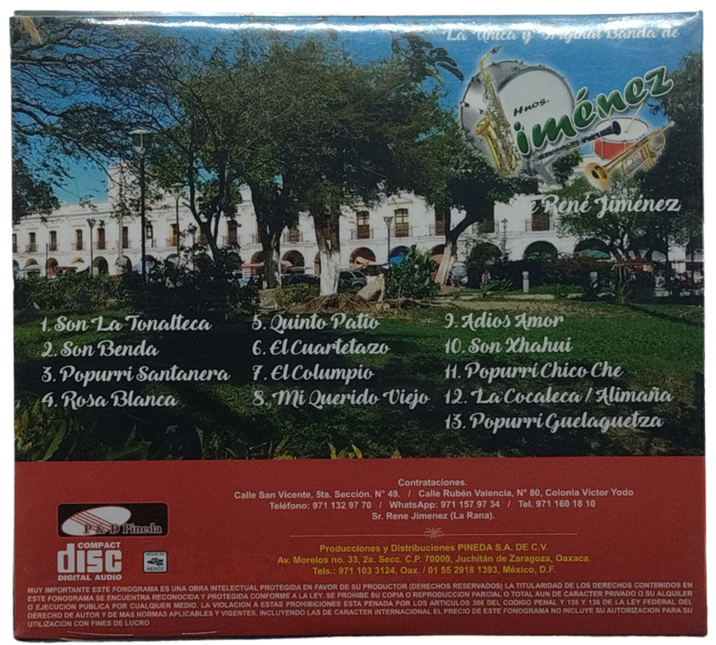 Hermanos Jimenez - La Unica Y Original Banda De