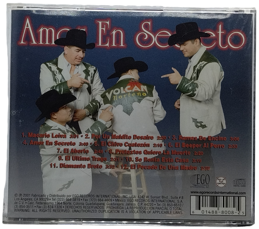 Volcan Norteño - Amor En Secreto