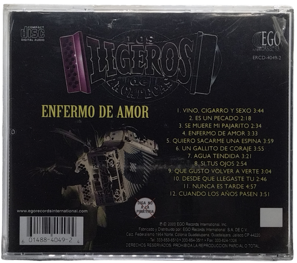 Los Ligeros De Zacatecas - Enfermo De Amor