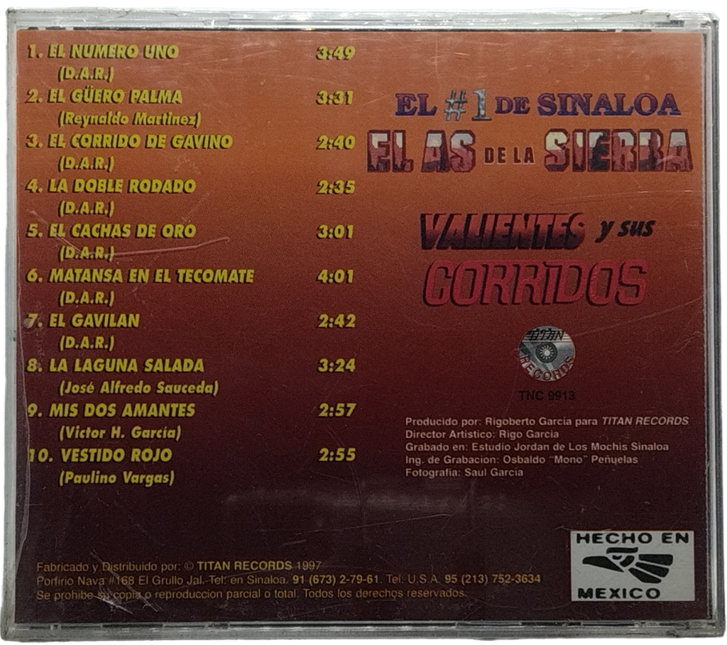 El As De La Sierra - Valientes Y Sus Corridos