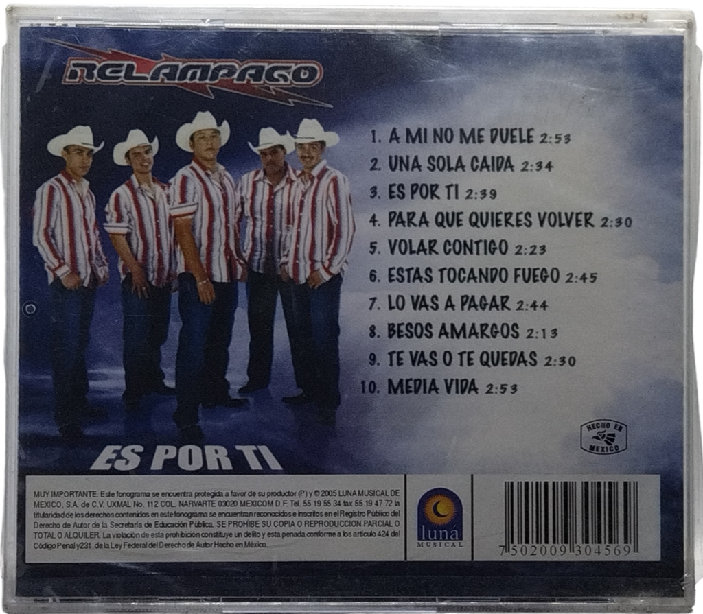 Relampago - Es Por Ti