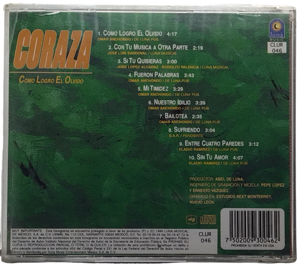 Coraza - Como Logro El Olvido