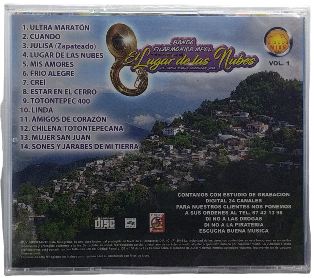 Banda Filarmonica Municipal - El Lugar De Las Nubes Vol. 1