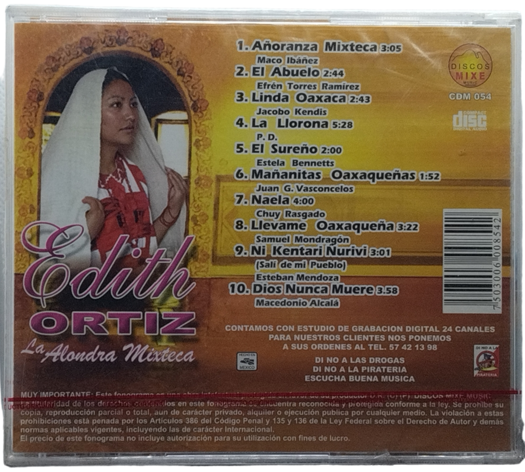 Edith Ortiz - Vol. 1 Añoranza Mixteca