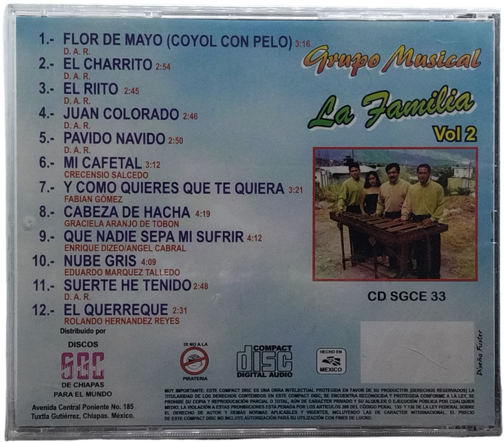 Marimba Grupo Musical La Familia - Flor De Mayo Vol. 2
