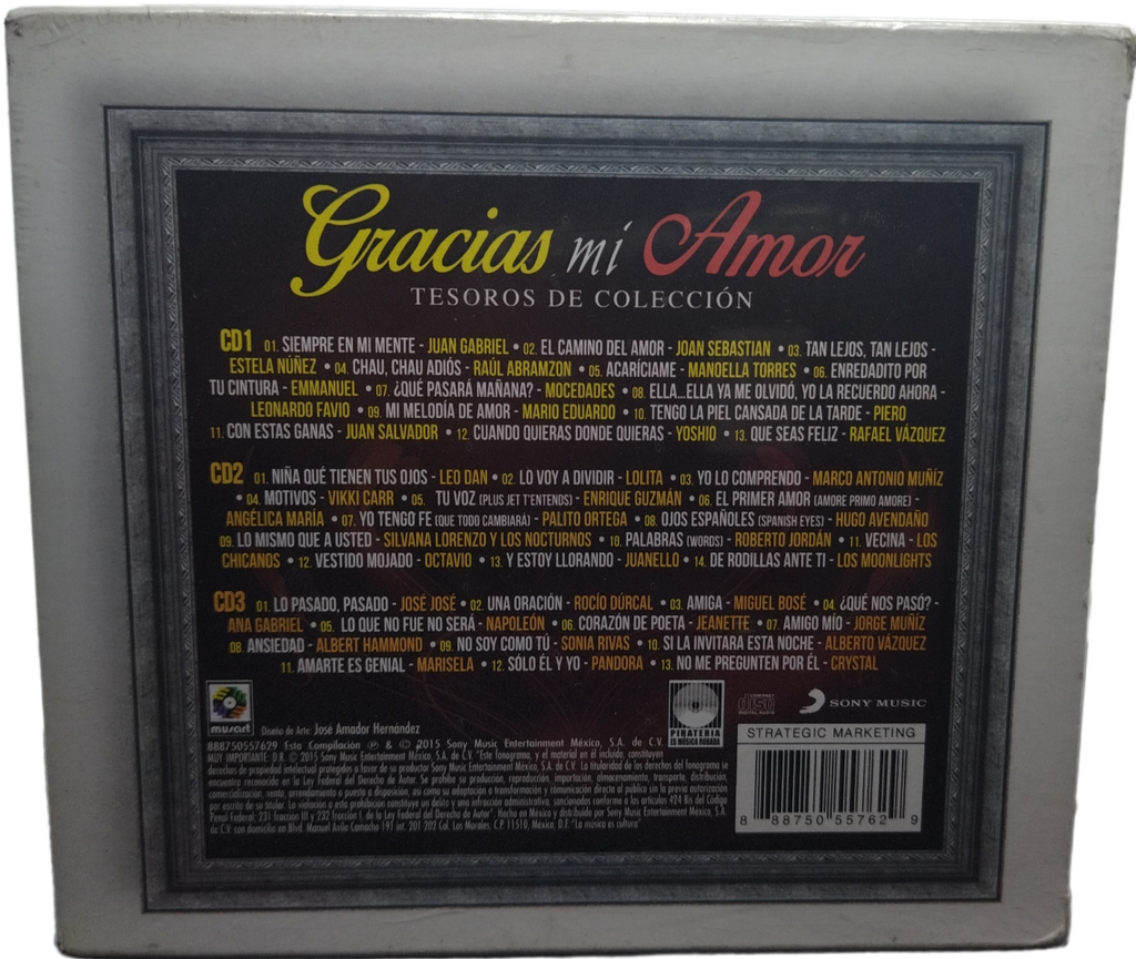 Varios - Gracias Mi Amor - Tesoros De Coleccion