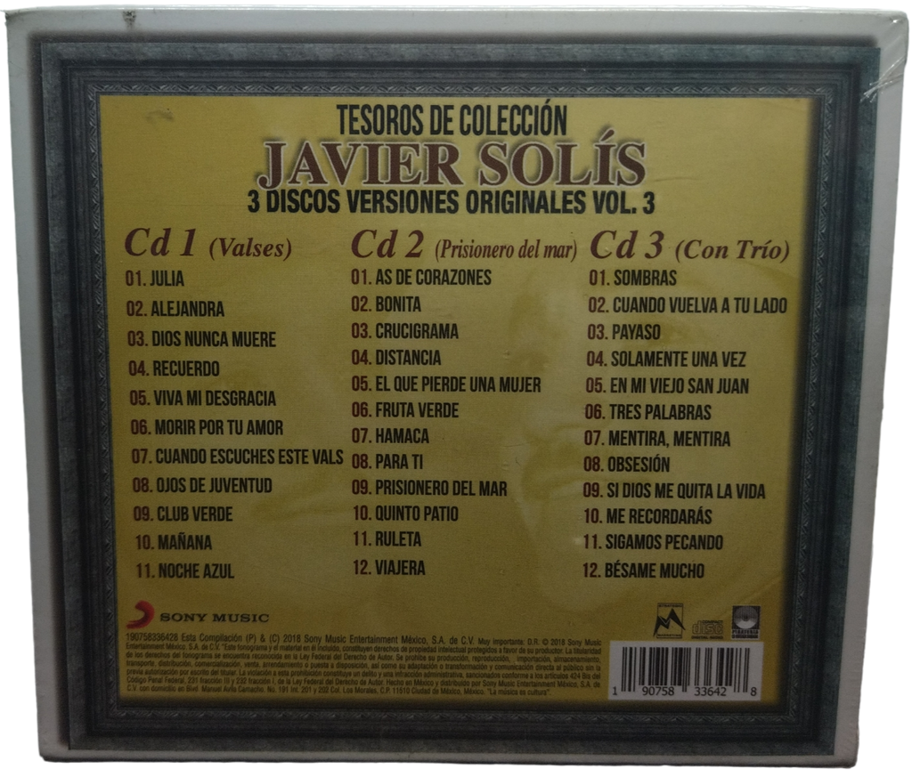 Javier Solis - Tesoros De Coleccion