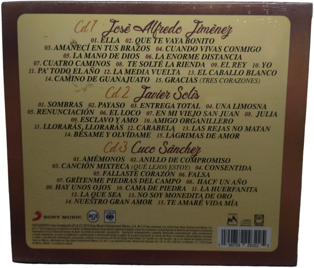 Javier Solis - Jose Alfredo Jimenez - Cuco Sanchez - 2 Siglos De Musica