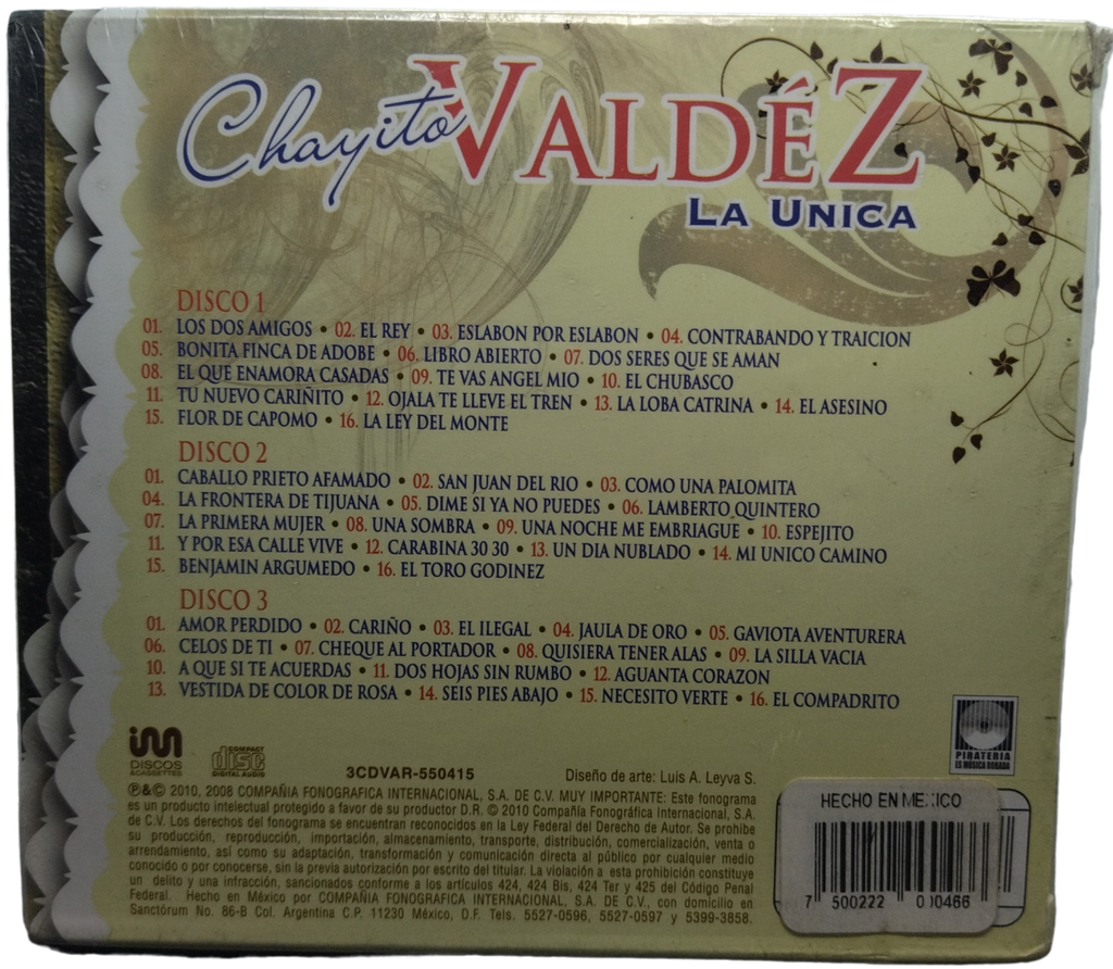 Chayito Valdez - Serie Variedades - La Unica