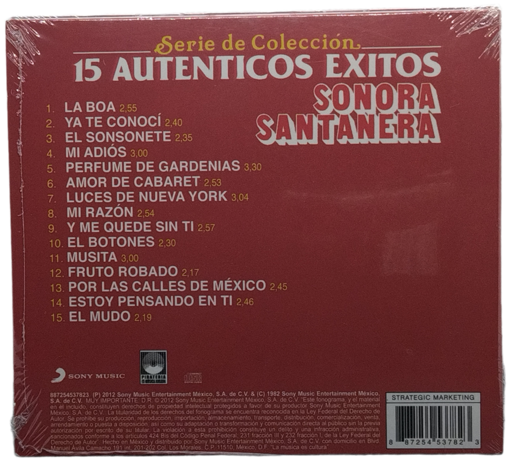Sonora Santanera - 15 Autenticos Exitos
