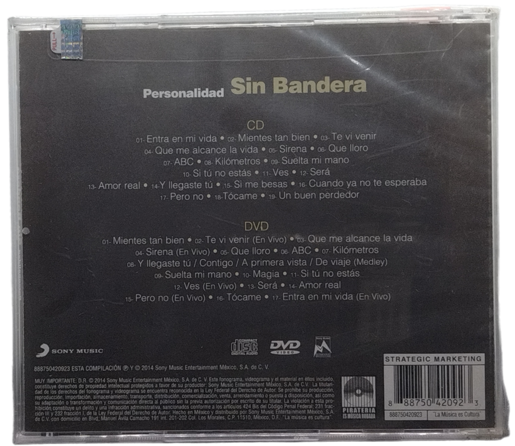 Sin Bandera - Personalidad