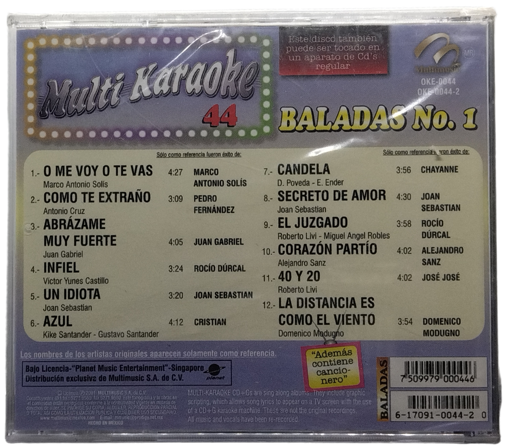 Multi Karaoke - Canta Como Baladas No 1
