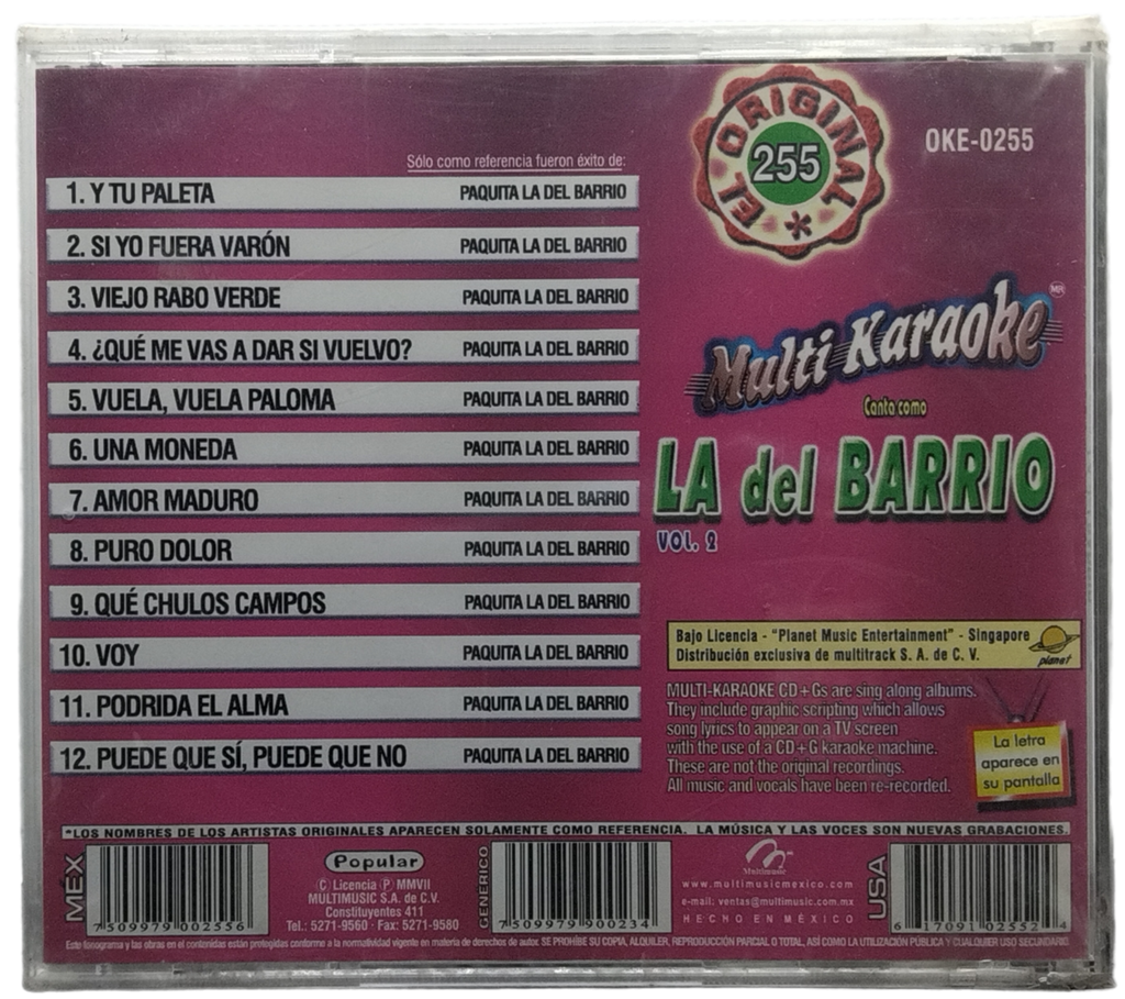 Multi Karaoke - Canta Como La Del Barrio