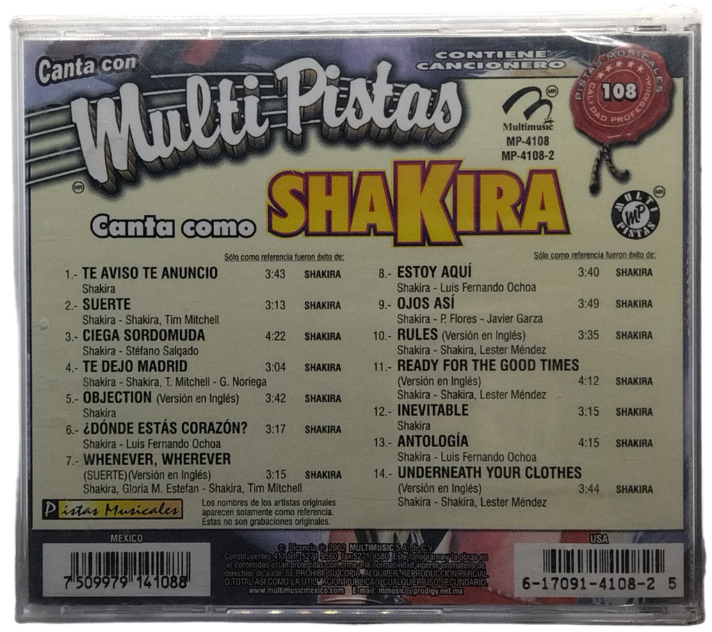 Multi Pistas - Canta Como Sharika