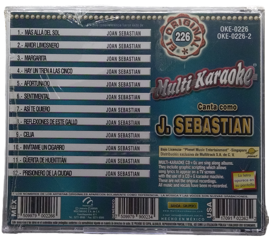 Multi Karaoke - Canta Como Joan Sebastian
