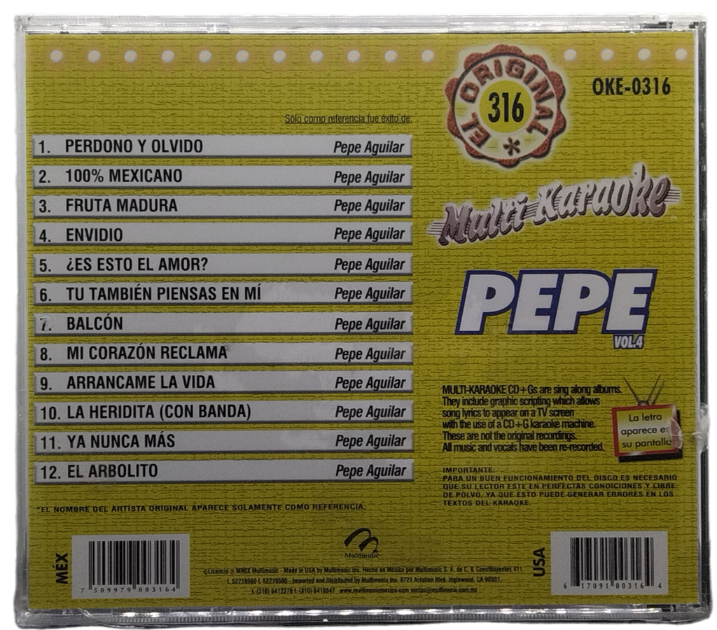 Multi Karaoke - Canta Como Pepe Vol. 4