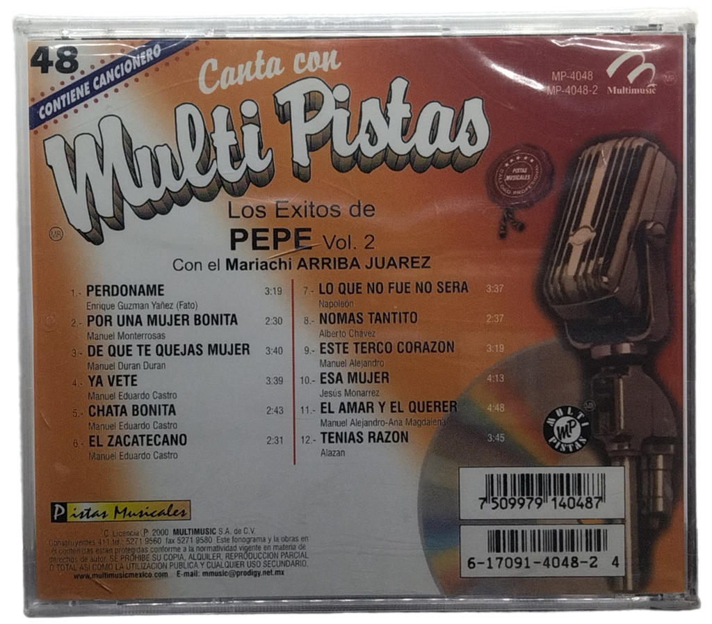 Multi Pistas - Canta Como Pepe Vol. 2