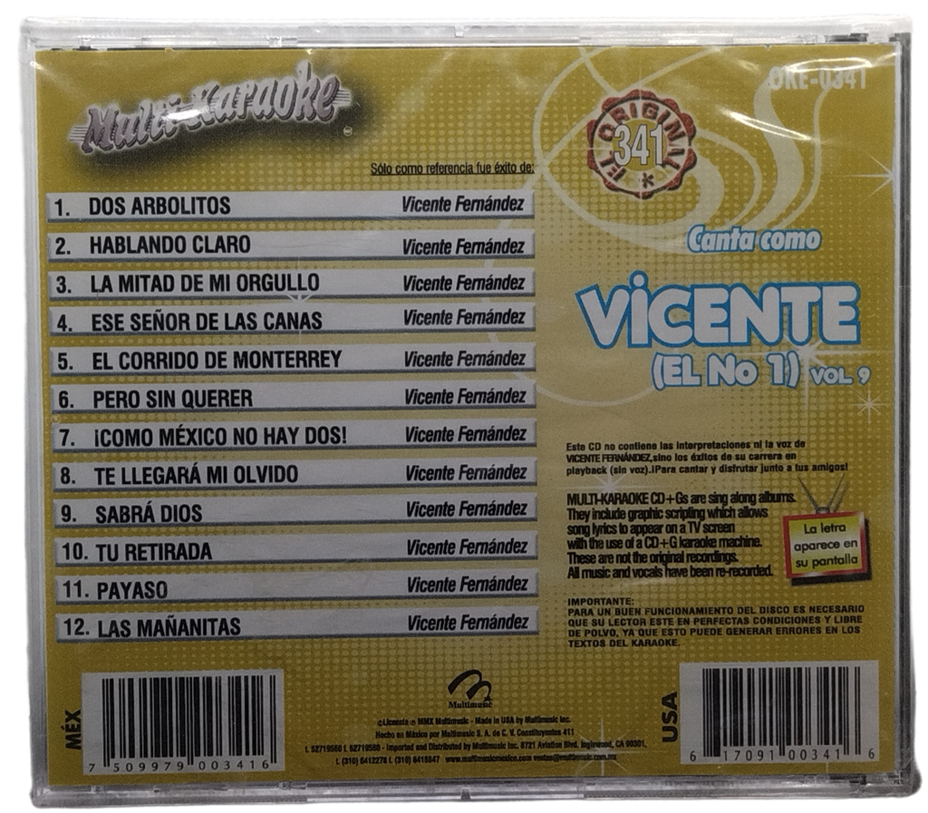Multi Karaoke Vol. 9 - Canta Como Vicente Vol. 9