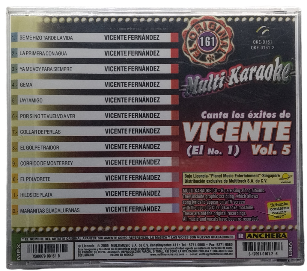 Multi Karaoke Vol. 5 - Canta Como Vicente Vol. 5
