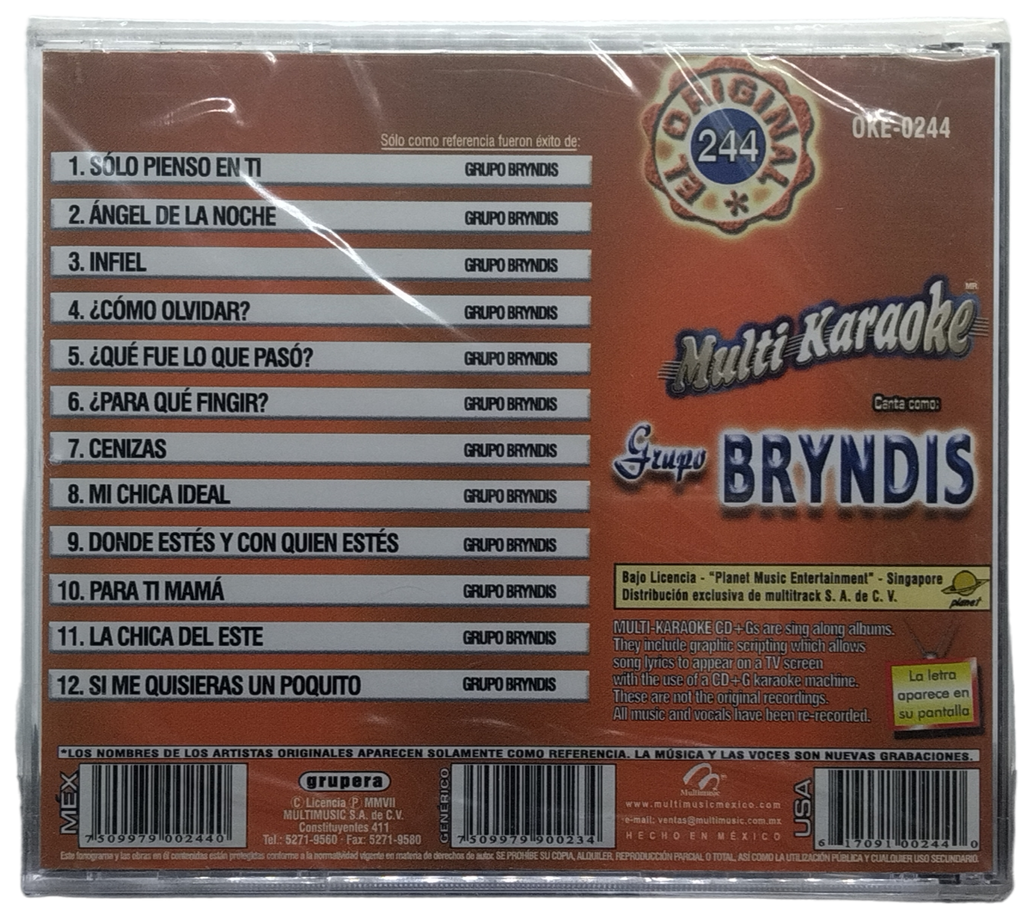 Multi Karaoke - Canta Como Grupo Bryndis