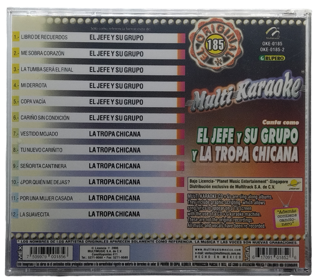 Multi Karaoke - Canta Como El Jefe Y Su Grupo Y La Tropa Chicana