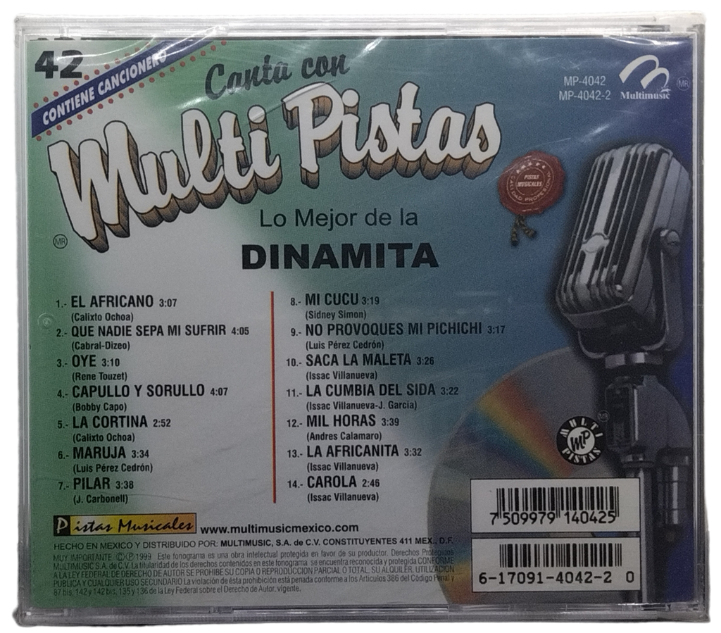 Multi Pistas - Canta Como Lo Mejor De La Dinamita