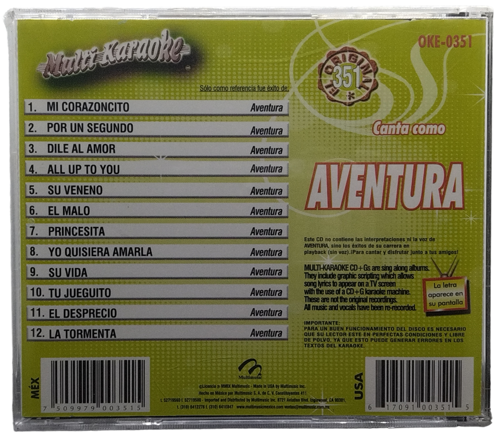 Multi Karaoke - Canta Como Aventura