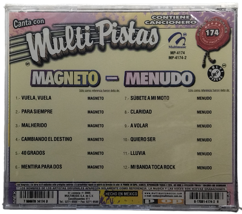 Multi Pistas - Canta Como Magneto - Menudo