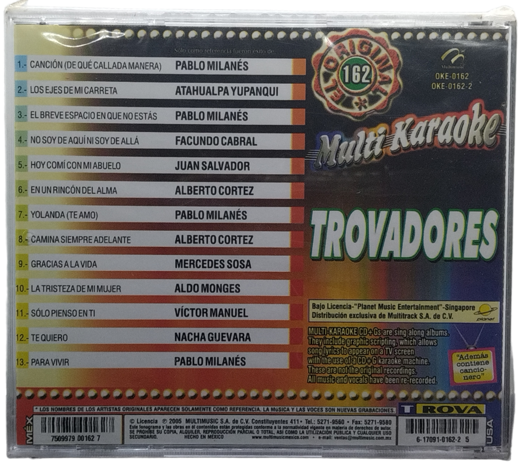 Multi Karaoke - Canta Como Trovadores