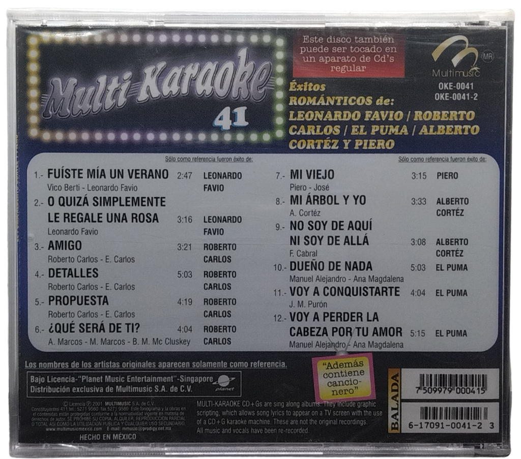 Multi Karaoke - Canta Como Exitos Romanticos Varios