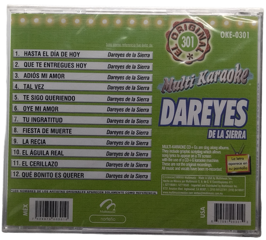 Multi Karaoke - Canta Como Dareyes De La Sierra