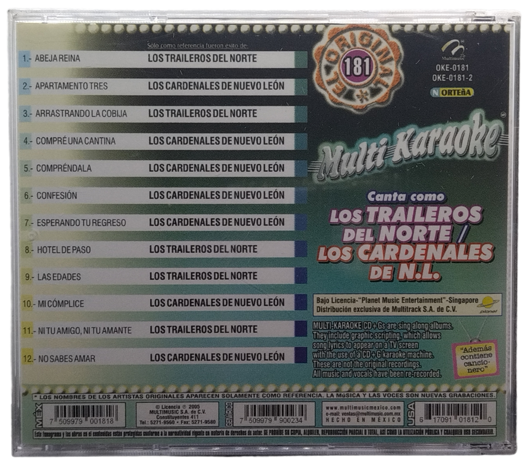 Multi Karaoke - Canta Como Los Traileros / Los Cardenales