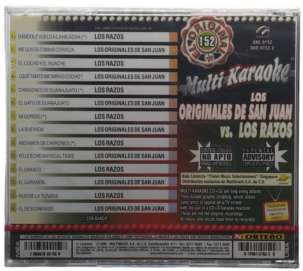 Multi Karaoke - Canta Como Los Originales De San Juan / Los Razos