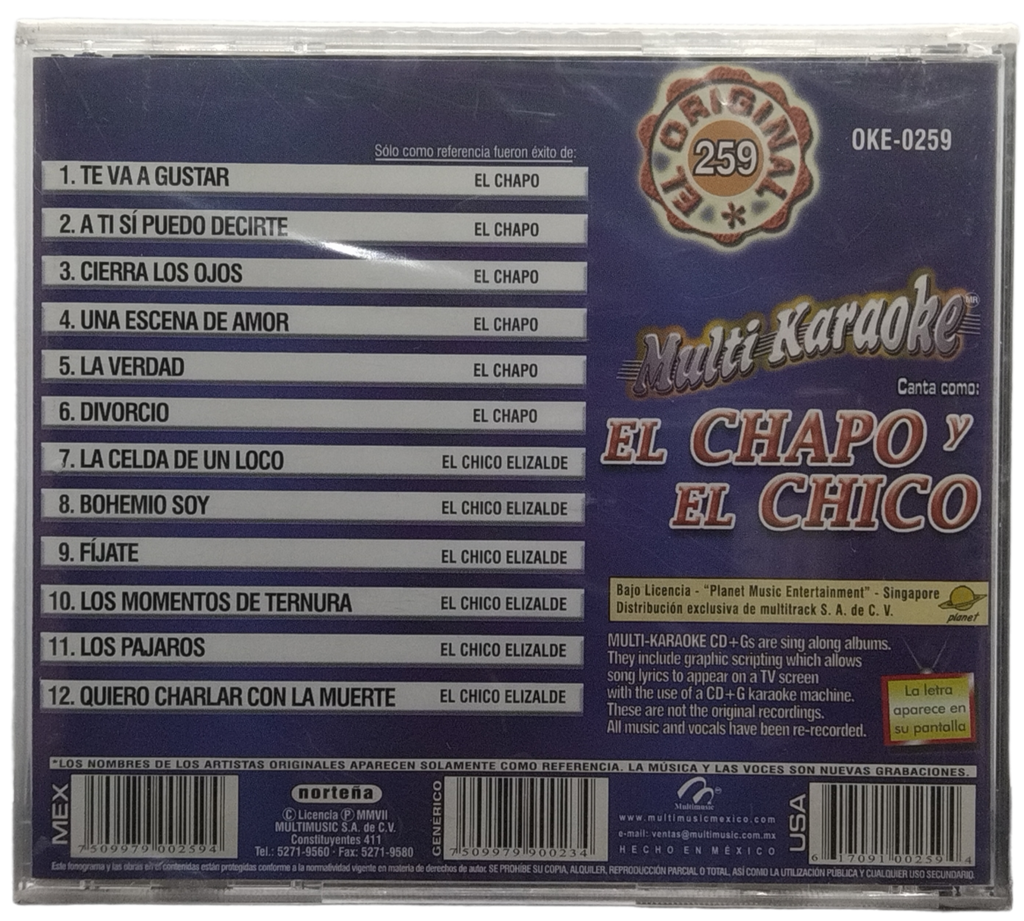 Multi Karaoke - Canta Como El Chapo Y El Chico