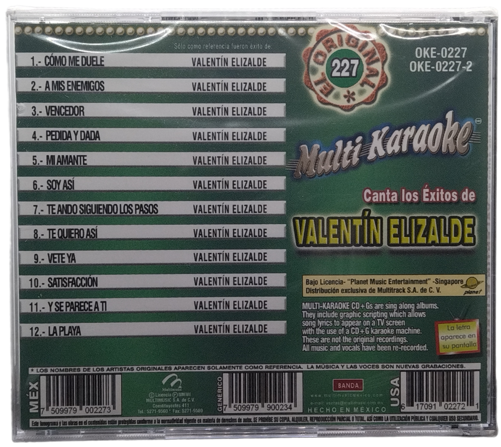 Multi Karaoke - Canta Como Valentin Elizalde