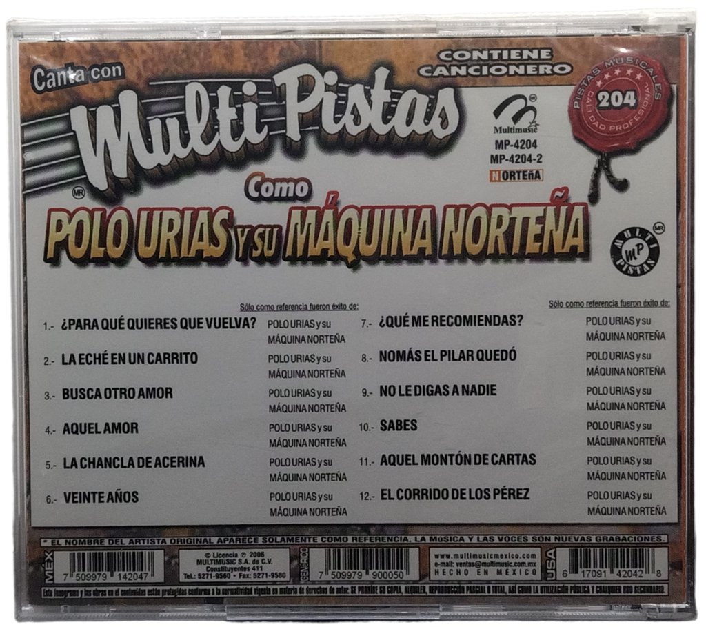 Multi Pistas - Canta Como Polo Urias