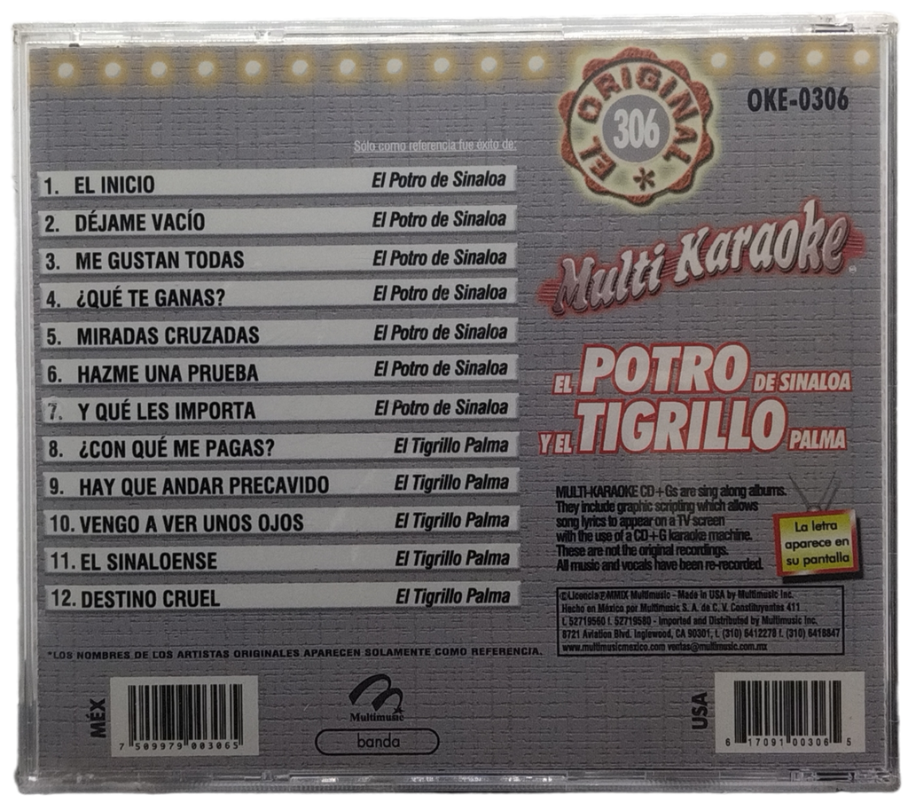 Multi Karaoke - Canta Como El Potro De Sinaloa Y El Tigrillo Palma