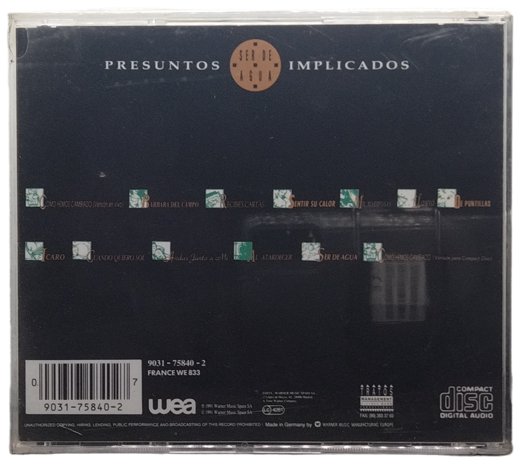 Presuntos Implicados - Ser De Agua