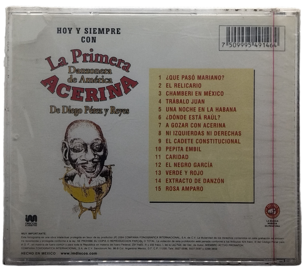 La Primera Danzonera De America Acerina - 15 Exitos De