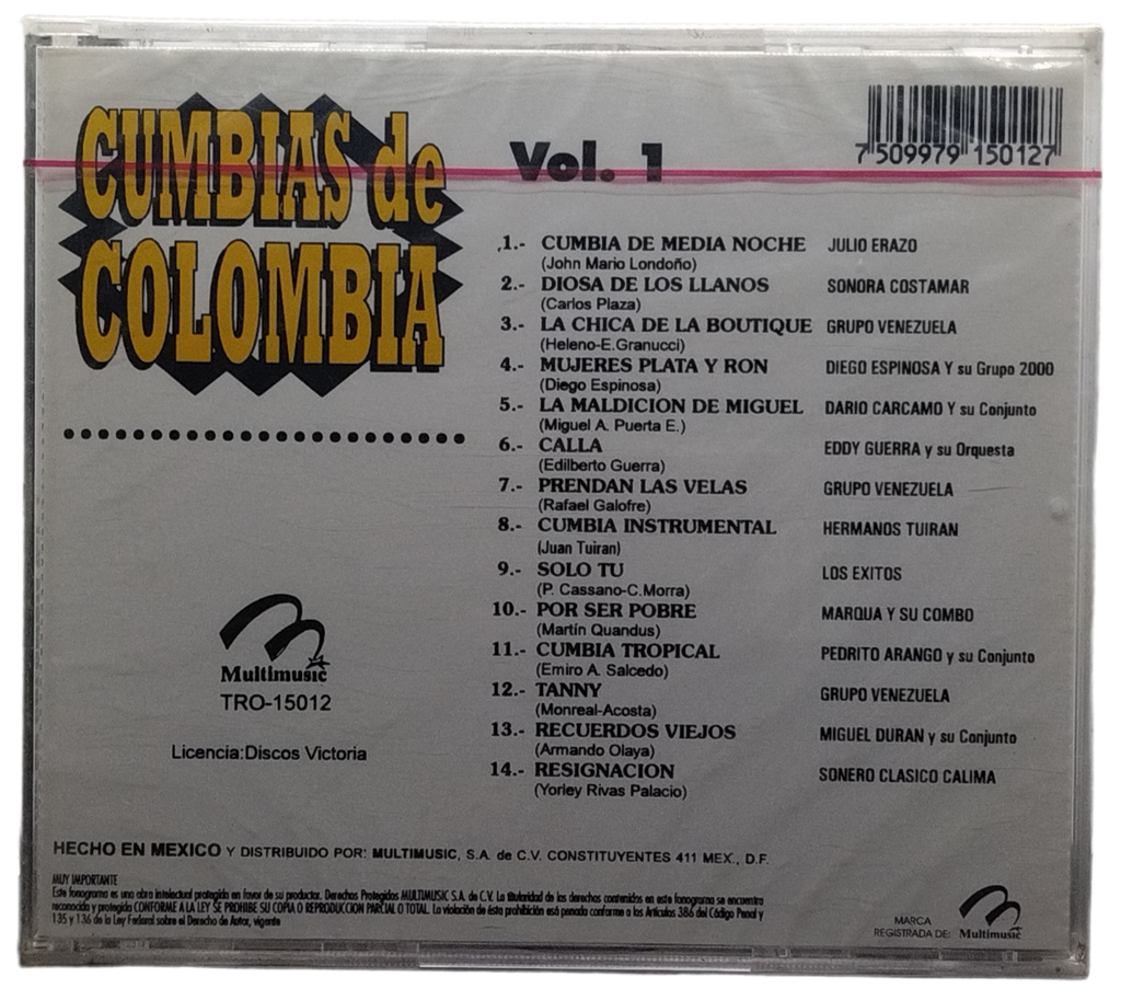 Varios - Cumbias De Colombia Vol. 1