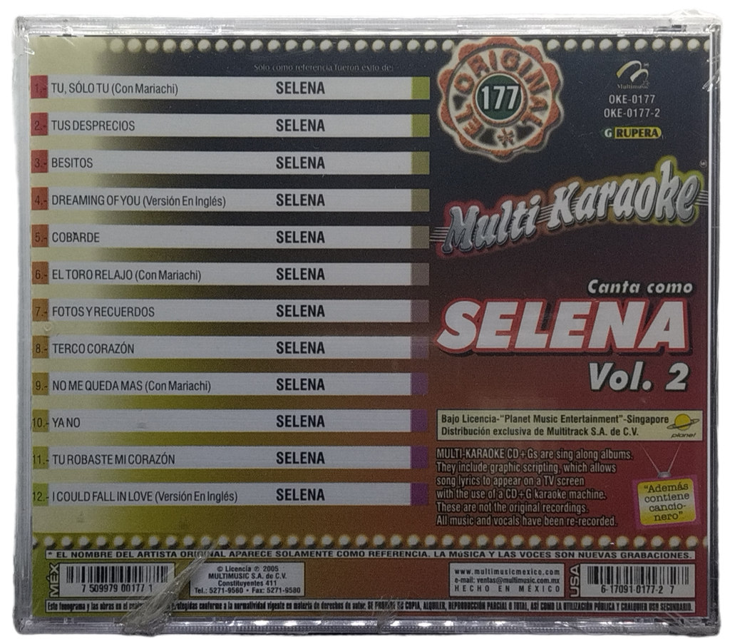 Multi Karaoke - Canta Como Selena Vol. 2