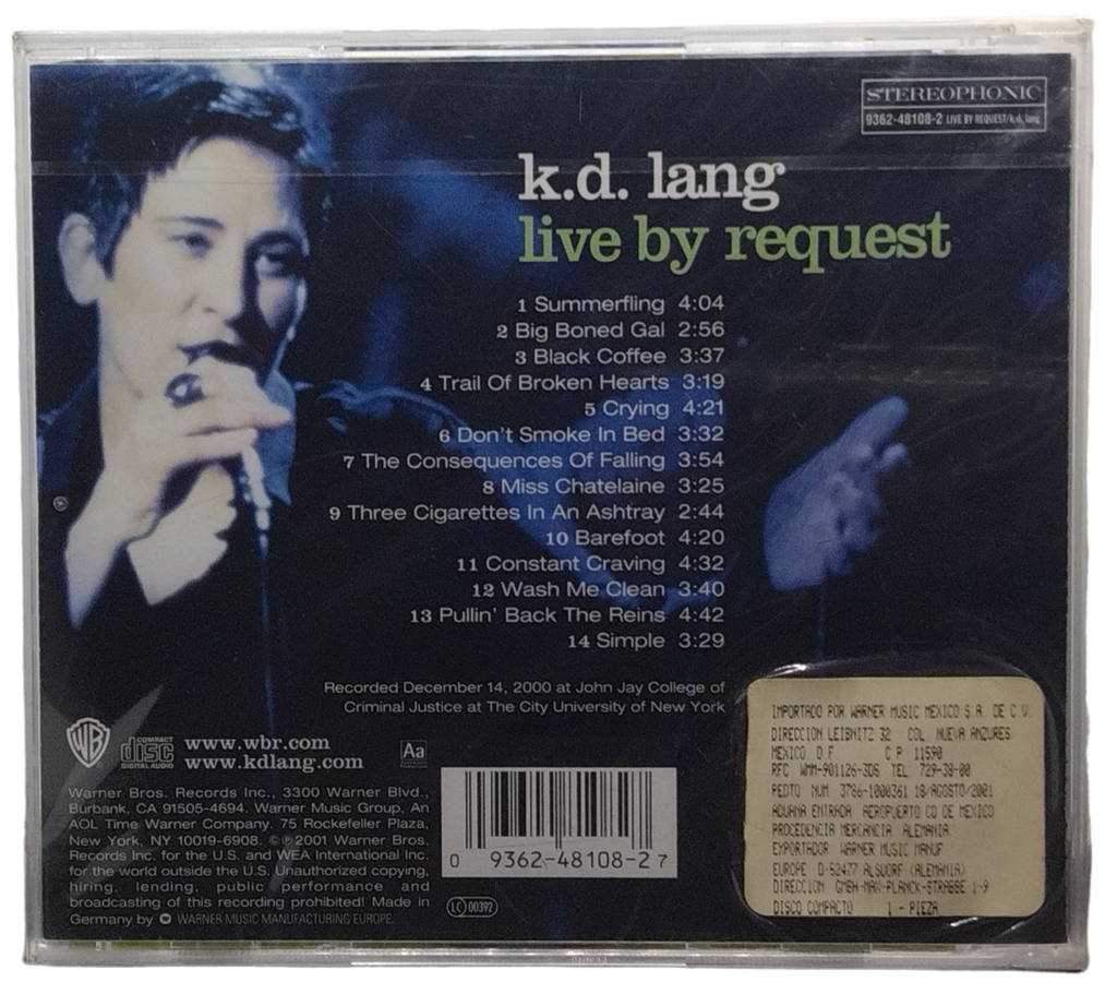 K. D. Lang - Live By Request