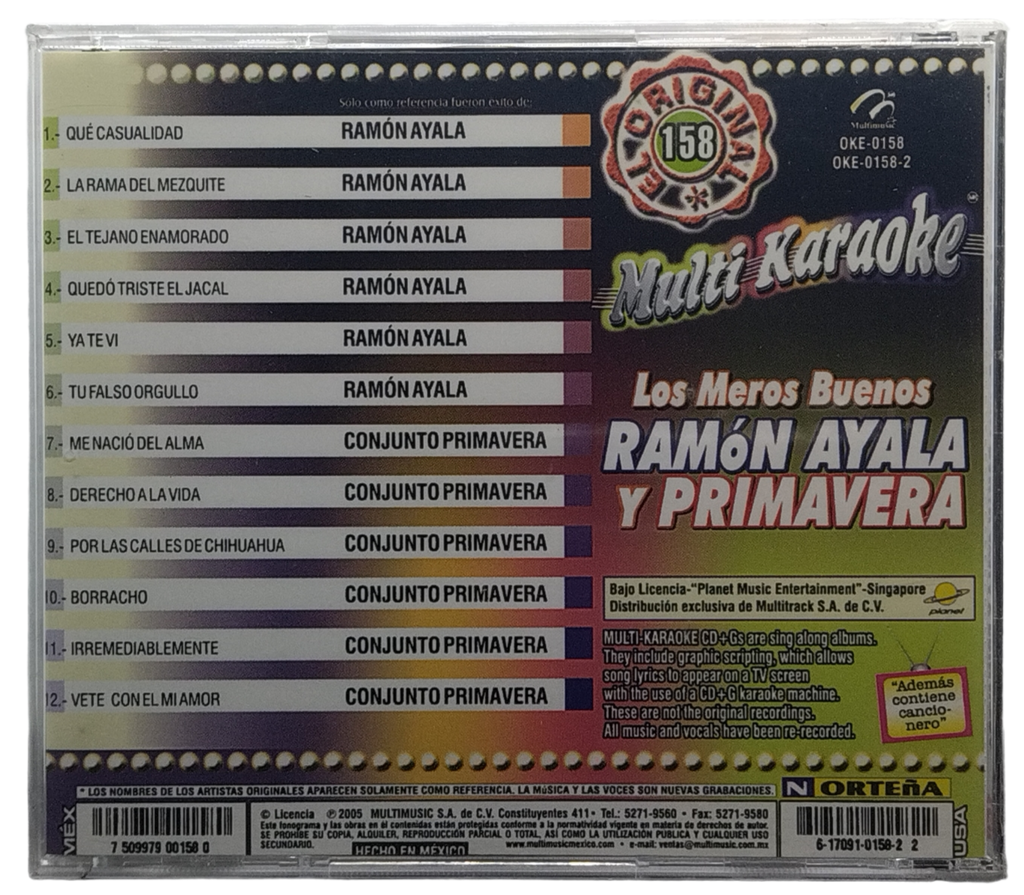 Multi Karaoke - Canta Como Ramon Ayala Y Conjunto Primavera