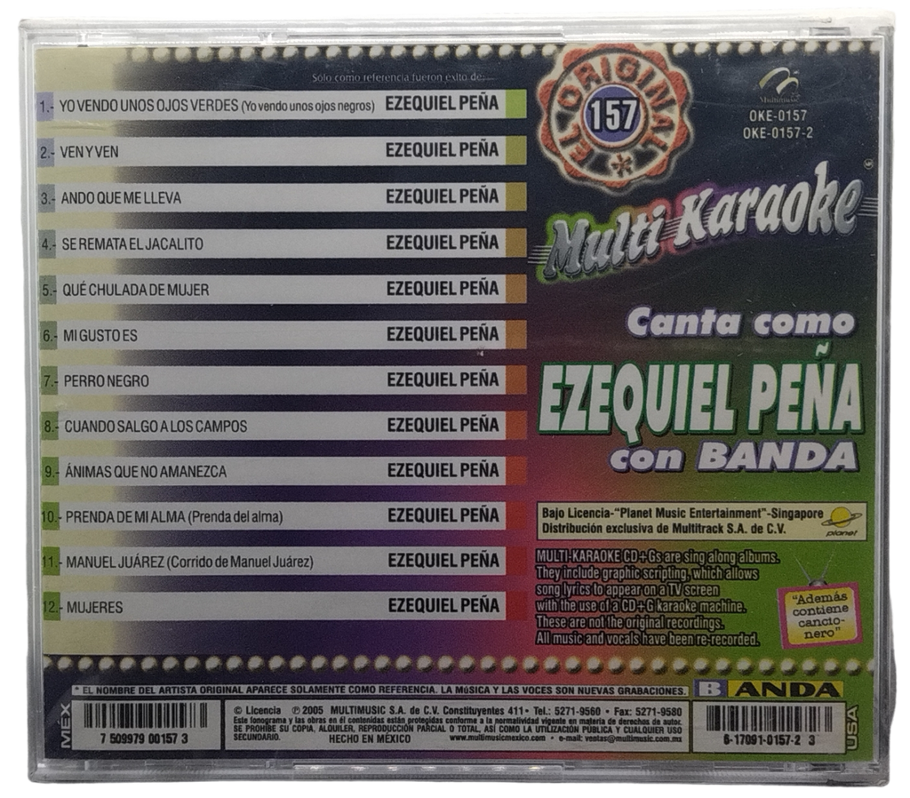 Multi Karaoke - Canta Como Ezequiel Peña Con Banda