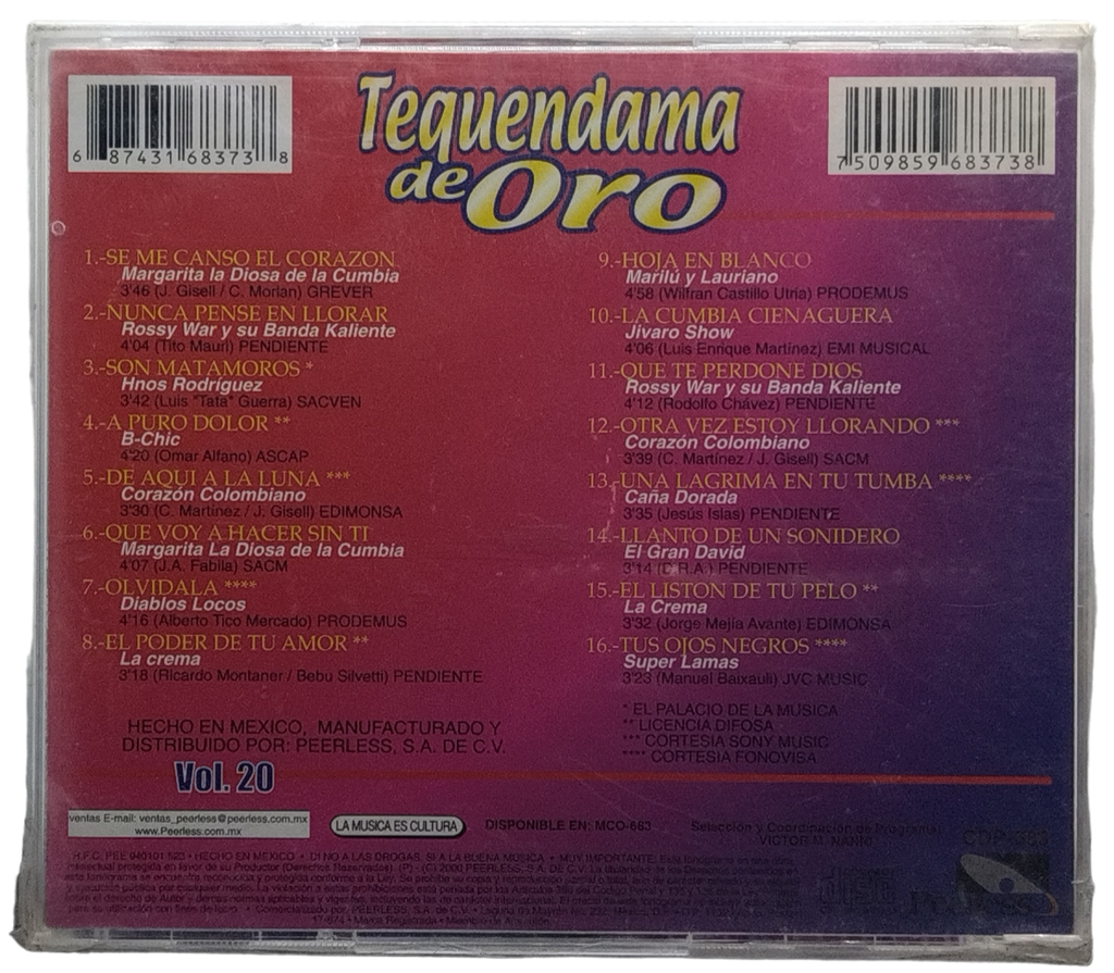 Varios - Tequendama De Oro Vol. 20